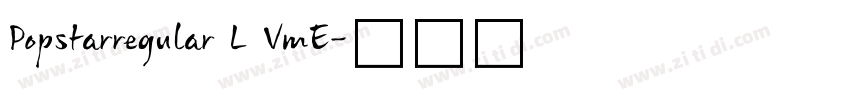 Popstarregular L VmE字体转换